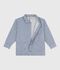 Chaqueta infantil de algod&oacute;n a rayas azul/blanco