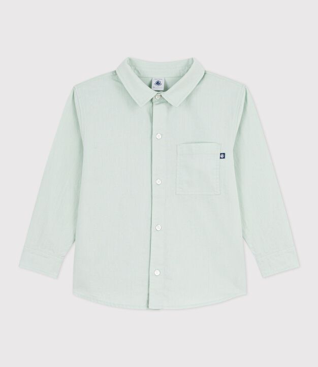 Camisa infantil lisa de algod&oacute;n de manga larga SPRAY