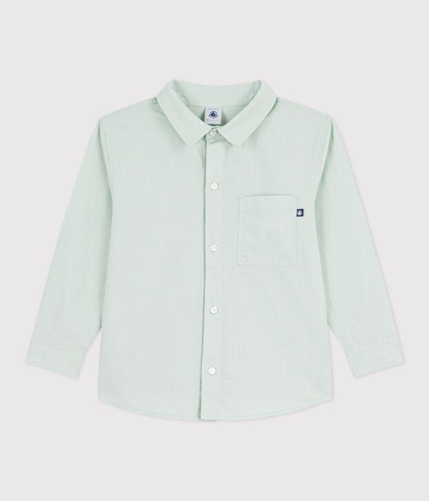 Camisa infantil lisa de algod&oacute;n de manga larga SPRAY