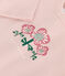 Camiseta de algodón de manga larga para bebé rosa SALINE