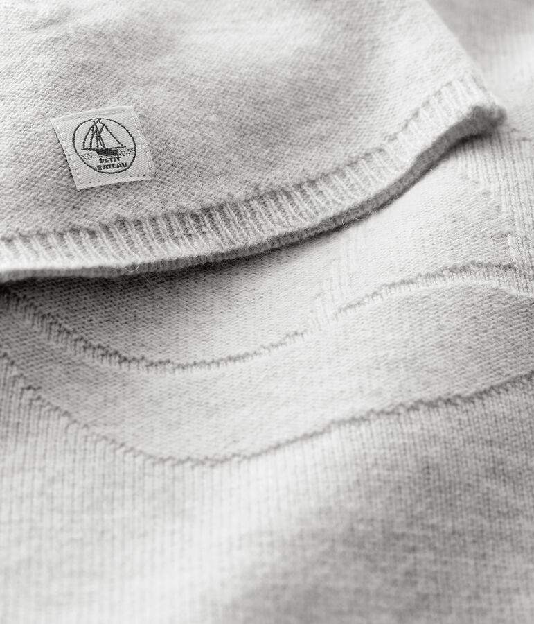 Conjunto de 2 prendas de beb&eacute; de tejido de punto de lana y cachemir multicolor