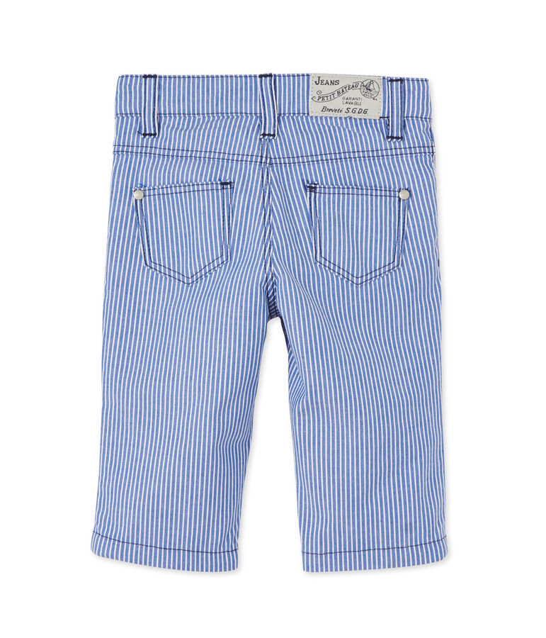 Pantal&oacute;n de rayas para beb&eacute; ni&ntilde;o azul/blanco