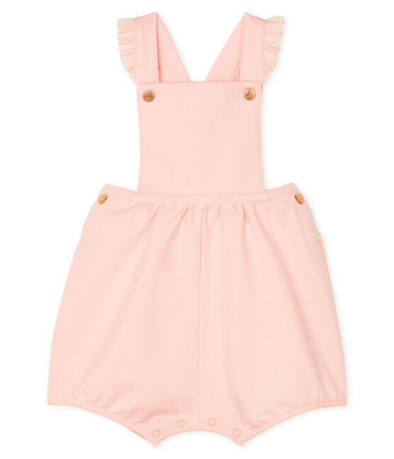 Peto corto de muletón para bebé niña rosa MINOIS