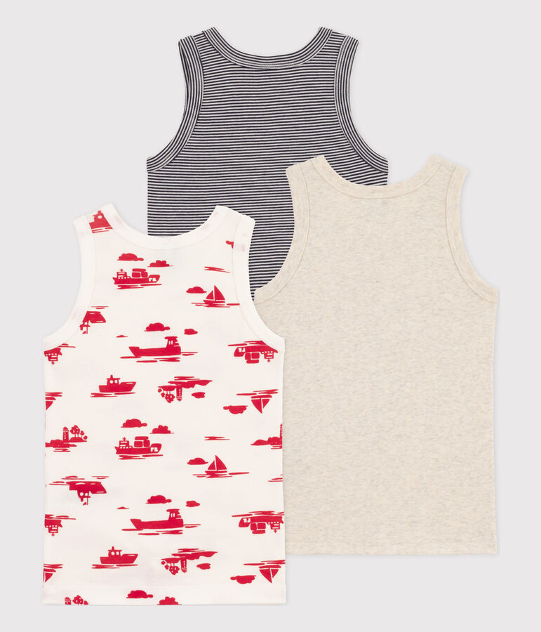 Juego de 3 camisetas de tirantes Le Havre de algod&oacute;n para ni&ntilde;o multicolor