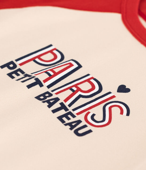 Sudadera infantil de felpa ligera rojo/rojo