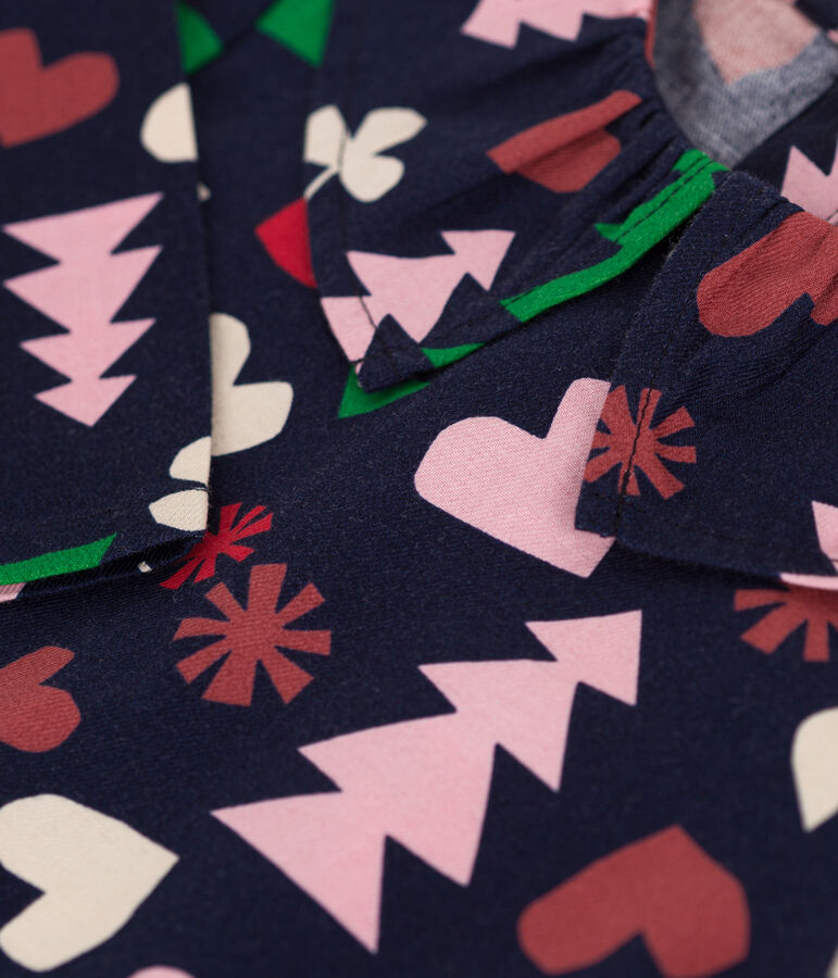 Blusa de franela para beb&eacute; azul SMOKING/blanco MULTICO