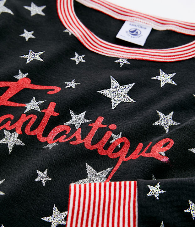 Pijama de punto para ni&ntilde;o gris/gris