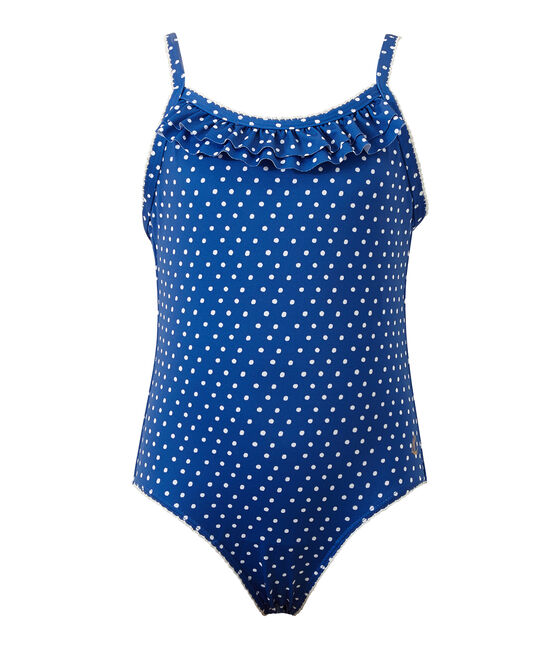 Bañador a topos azul PERSE/blanco MARSHMALLOW
