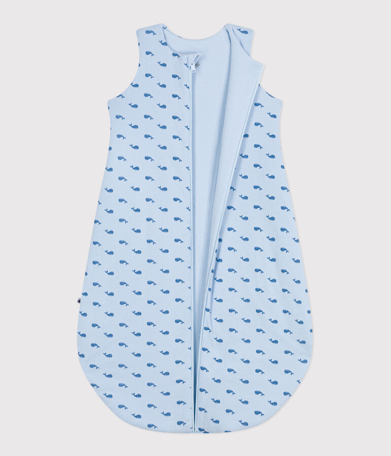 Saco de algod&oacute;n para beb&eacute; con estampado de ballenas TOG 2 azul TOUDOU/ ALASKA