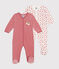 Juego de 2 pijamas de terciopelo para bebé variante 1