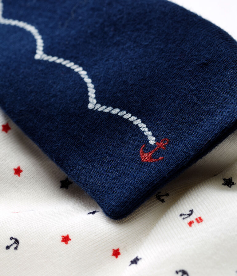 Mono corto para beb&eacute; ni&ntilde;o blanco/multicolor