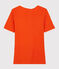 Camiseta de algodón de mujer naranja CAROTT