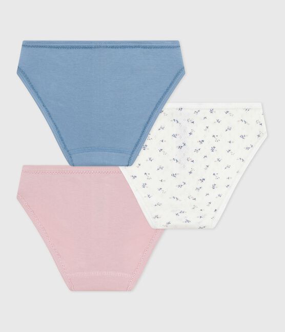 Juego de braguitas infantiles de algodón con estampado de flores variante 1