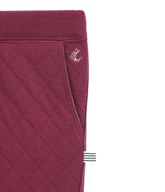 Pantalón para niño en túbico acolchado violeta OGRE