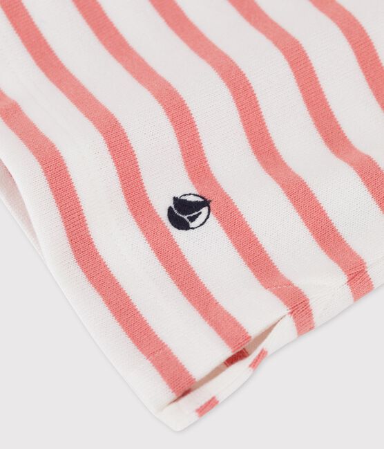Jersey marinero de algodón de mujer blanco MARSHMALLOW/ PAPAYE