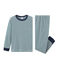 Pijama de punto para niño verde PINEDE/blanco MARSHMALLOW