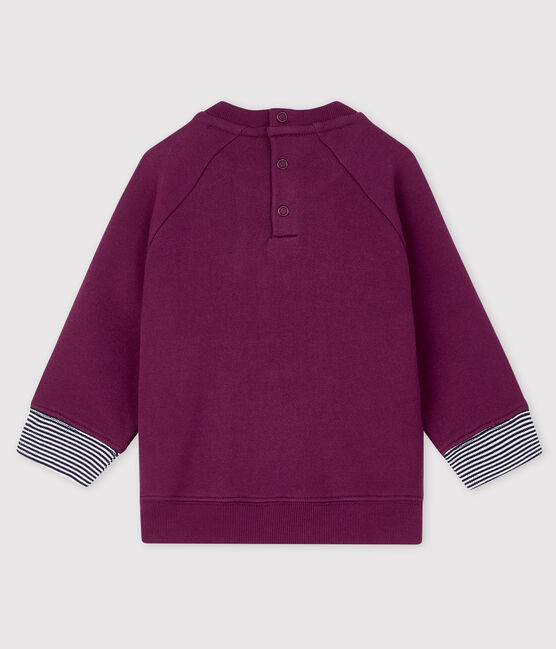 Sudadera estampada para bebé niño violeta CEPAGE