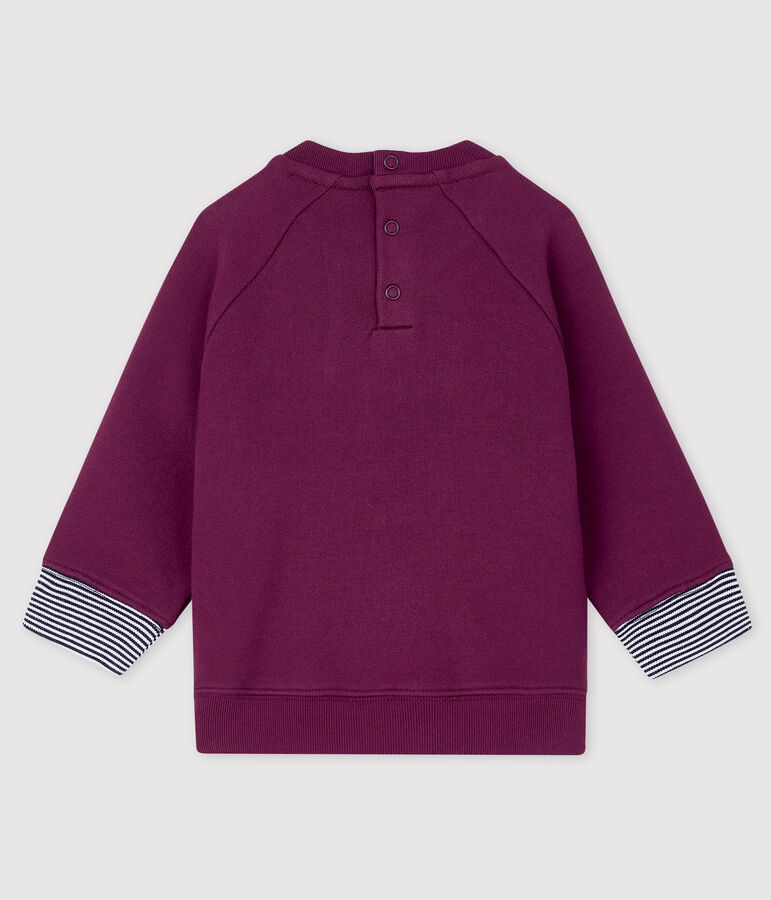 Sudadera estampada para beb&eacute; ni&ntilde;o violeta