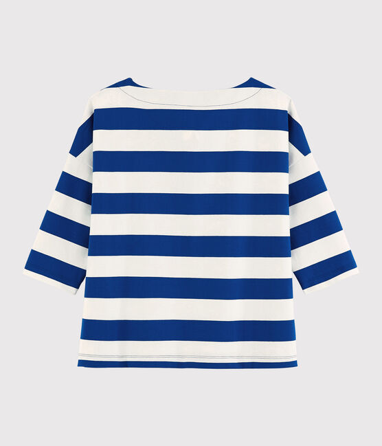 Camiseta de mujer azul SURF/blanco MARSHMALLOW