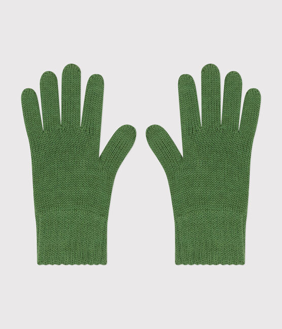 Guantes de punto de niño/niña verde PALMERAIE