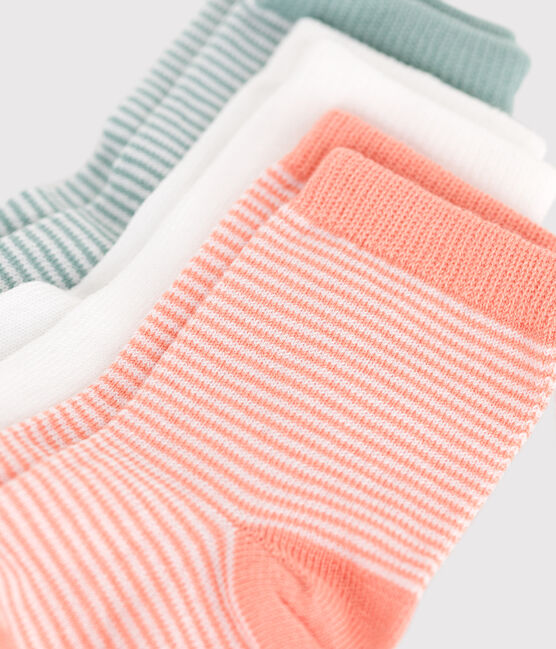 3 pares de calcetines de algodón milrayas para bebé variante 1
