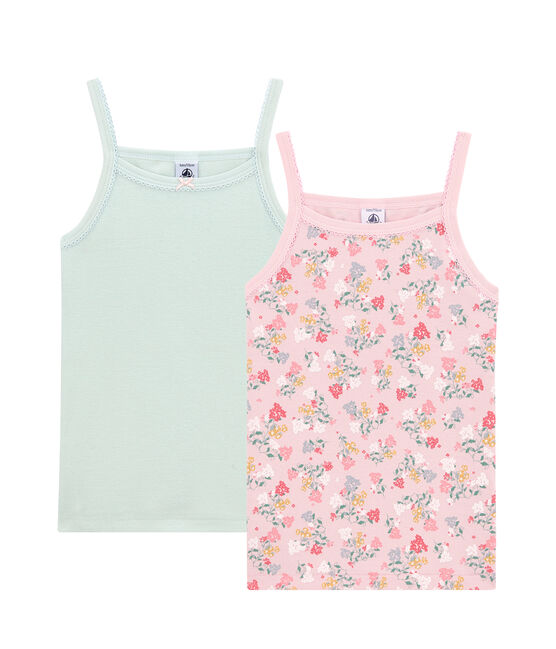 Pack de 2 camisetas de tirantes para niña variante 1