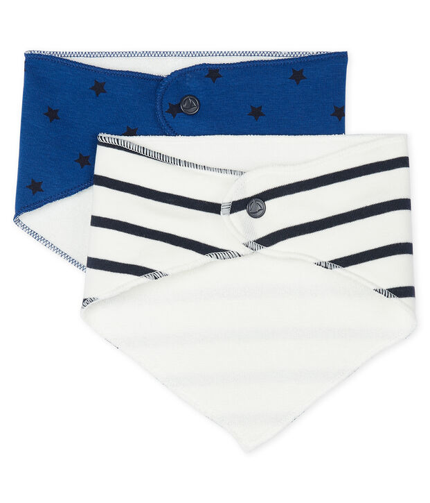 Lote de 2 bandanas-baberos para beb&eacute; ni&ntilde;o multicolor