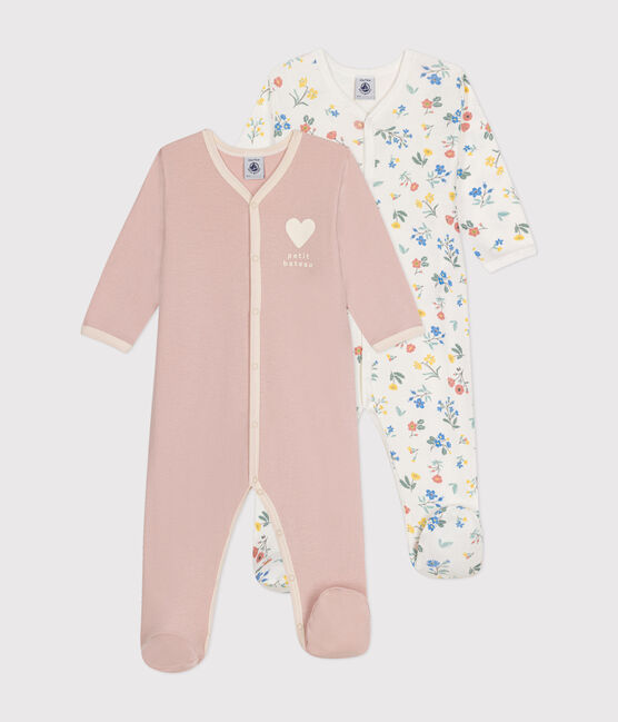 Juego de 2 pijamas de algodón para bebé variante 1