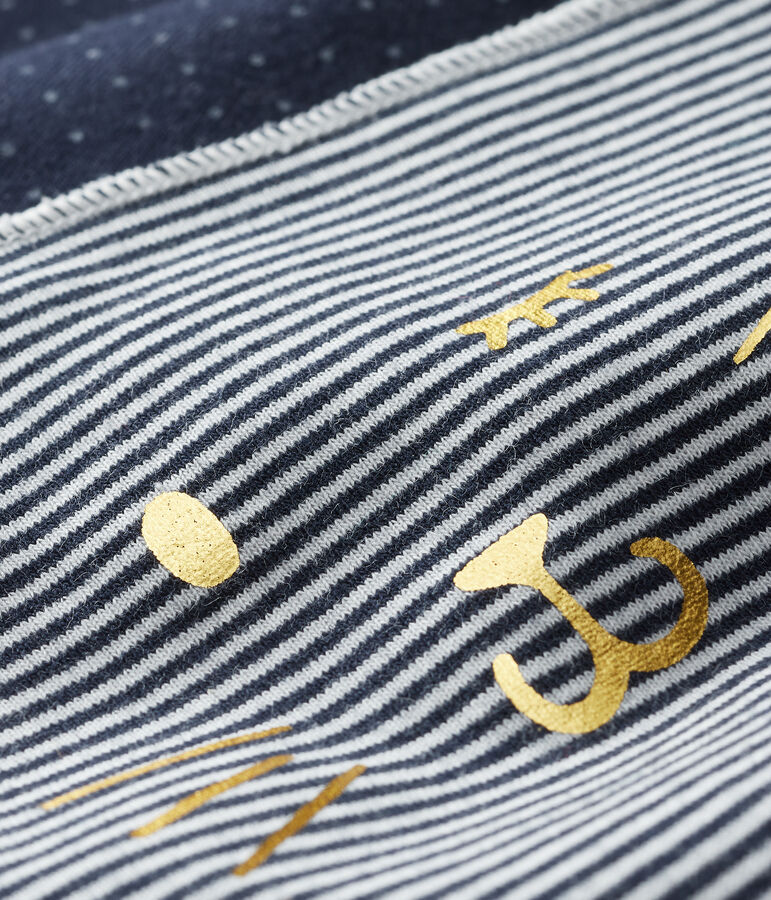 Lote de 2 bandanas-baberos para beb&eacute; ni&ntilde;a multicolor