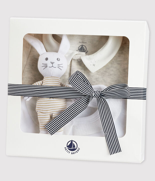 Estuche de regalo de nacimiento para beb&eacute; de terciopelo multicolor