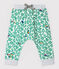 Pantalón de canalé estampado de bebé niño blanco MARSHMALLOW/blanco MULTICO