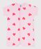 Mono corto de algod&oacute;n con estampado de corazones para beb&eacute; MARQUISE/ PEACHY