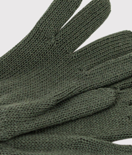 Guantes de punto de niño/niña verde AVORIAZ