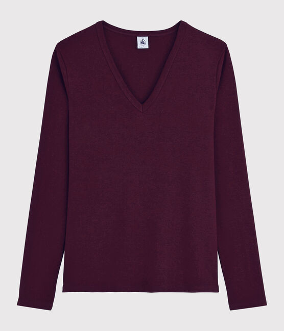 Camiseta icónica con cuello de pico para mujer rojo ALIVE