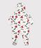 Buzo de poli&eacute;ster con estampado de flores para beb&eacute; crudo/multicolor