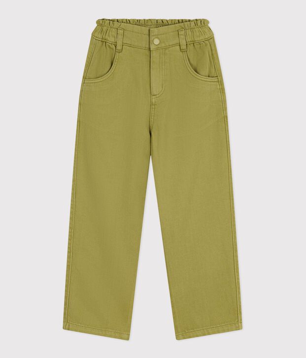 Pantal&oacute;n infantil de algod&oacute;n verde