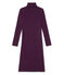 Robe femme rayée à col roulé en coton ultra light rojo CLAFOUTI/azul MEDIEVAL
