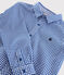 Camisa de manga larga de popelina de niño. blanco MARSHMALLOW/blanco MULTICO