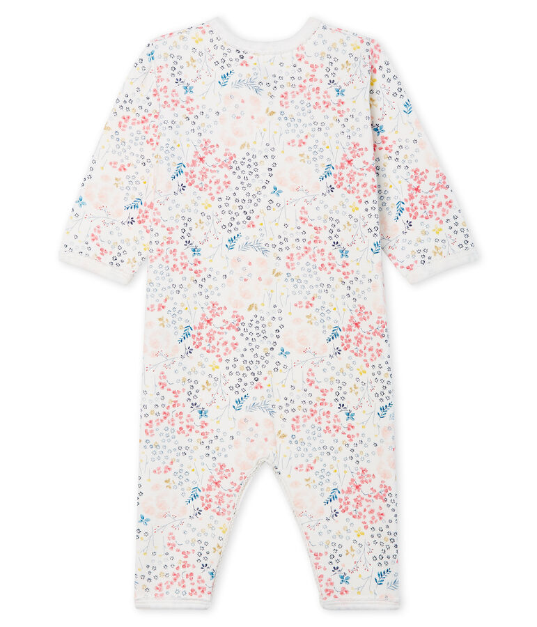 Pijama de beb&eacute; sin pies en t&uacute;bico para ni&ntilde;a blanco MARSHMALLOW/ MULTICO CN