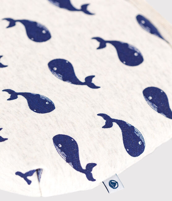 Bolsa de algodón con ballena para bebé beige MONTELIMAR/azul MEDIEVAL