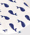 Bolsa de algodón con ballena para bebé beige MONTELIMAR/azul MEDIEVAL