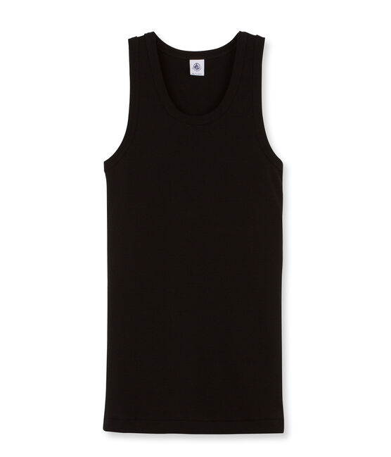 Camiseta de tirantes para mujer lisa negro NOIR
