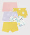 Juego de 5 culottes para niña pequeña variante 1