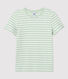Camiseta RECTA con cuello redondo de algodón orgánico de mujer