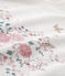 Pijama estampado de niña en terciopelo blanco LAIT/amarillo OR