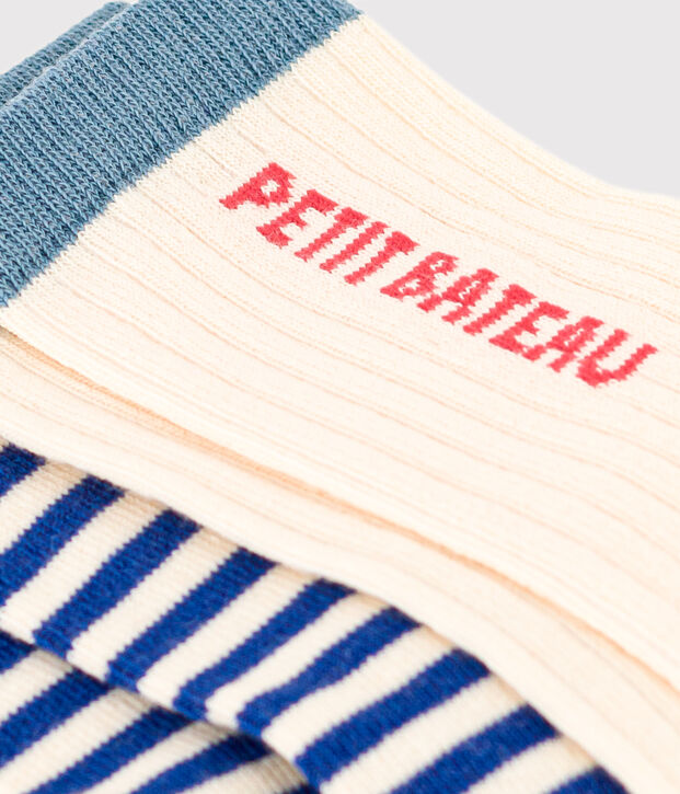 Juego de 2 pares de calcetines de Petit Boat para ni&ntilde;o/ni&ntilde;a multicolor