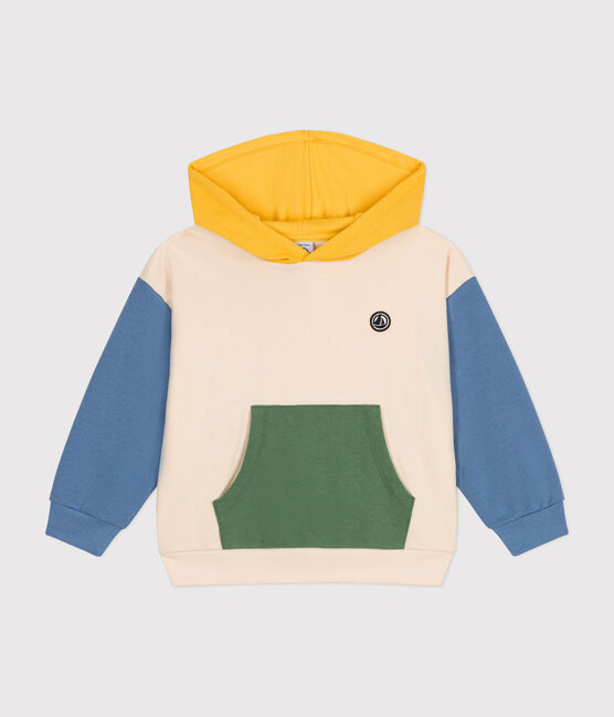 Sudadera de felpa con capucha para niño blanco AVALANCHE/ MULTICO
