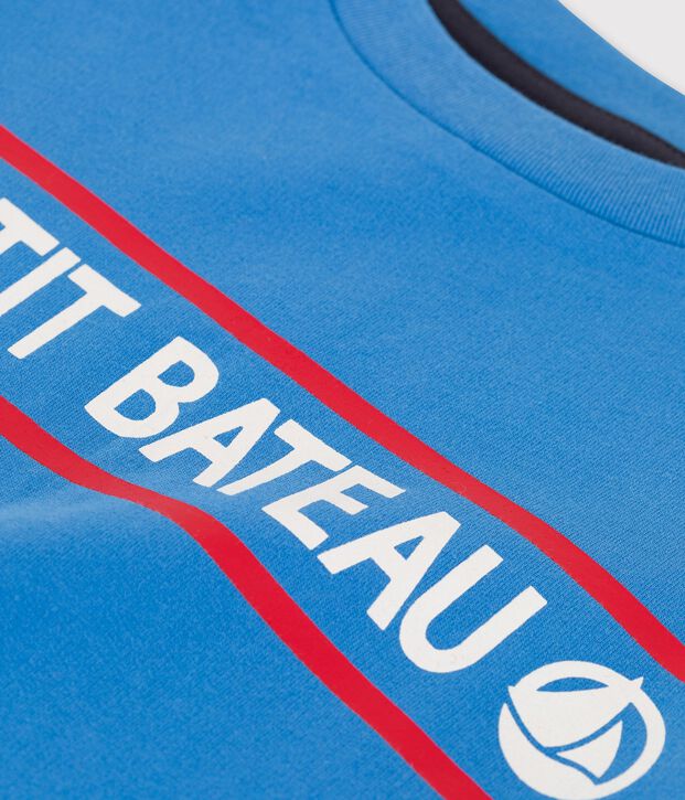 Sudadera de mulet&oacute;n de ni&ntilde;o azul