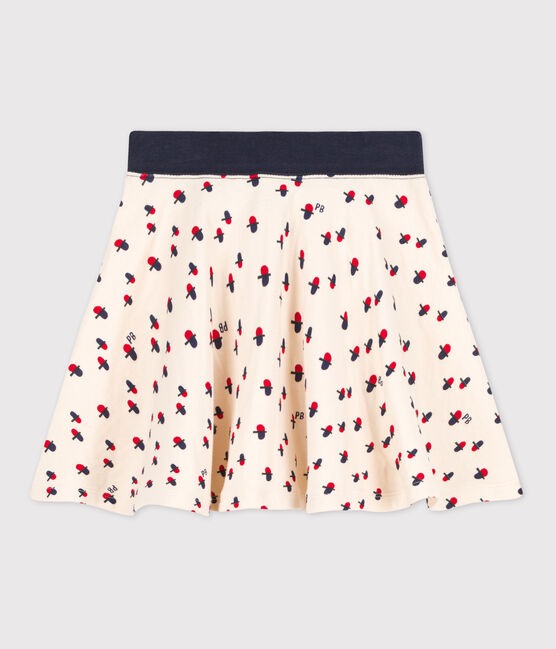 Falda estampada de túbico de niña blanco AVALANCHE/ MULTICO