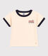 Camiseta de manga corta de punto ligero para bebé